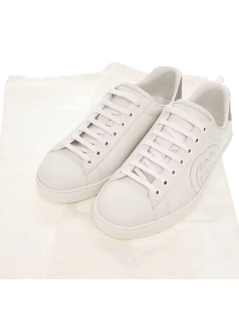 Gucci Ace Interlocking 6 Leather White Sneakers